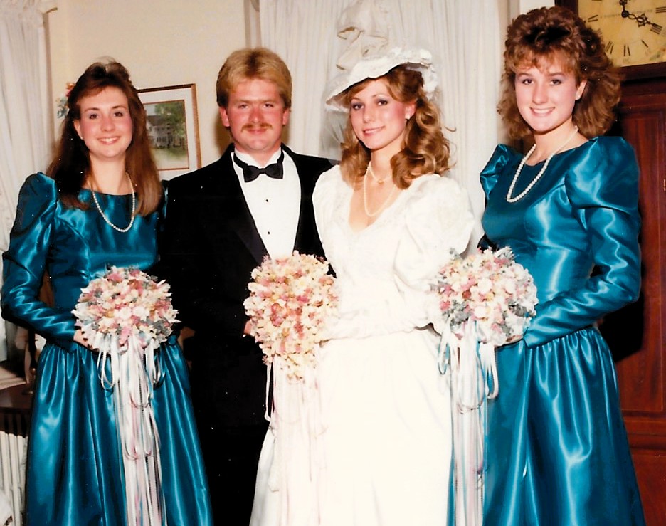 Left to right: Beth, Jim, Jodie, & Kim (siblings) - 1987